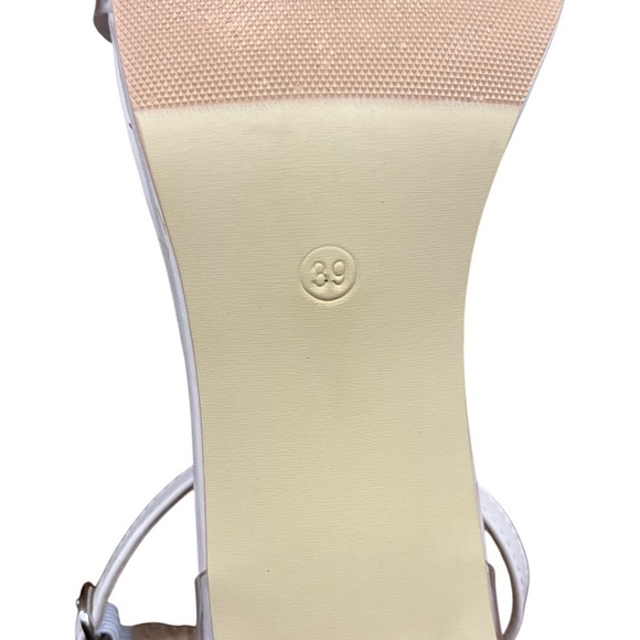 Azazie Nude Clear Heel Wedding‎ Bridesmaid Sandals - Size 39 (US Size 8.5 - 9) - Picture 6 of 9